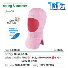 Tuukrimüts Tutu 3-004488spink hind ja info | Imikute mütsid, sallid, kindad | kaup24.ee