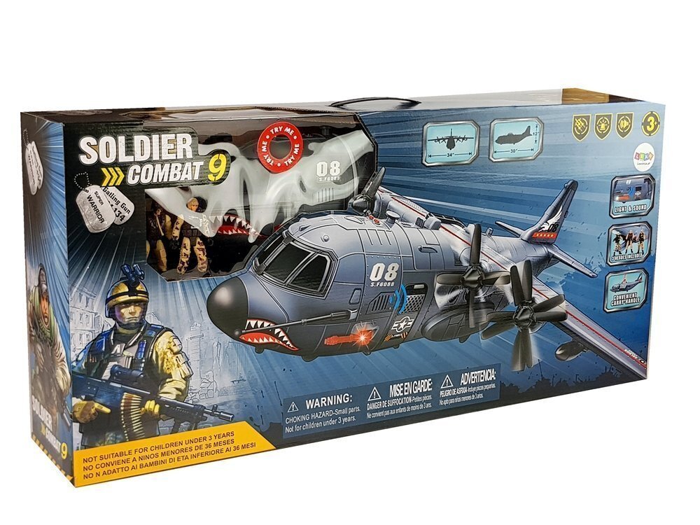 Sõjaväekomplekt suure lennukiga koos tarvikutega hind ja info | Poiste mänguasjad | kaup24.ee