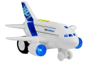 Белый авиационный самолет со звуками и светом 1:200 цена и информация | Игрушки для мальчиков | kaup24.ee