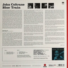 Виниловая пластинка John Coltrane - Blue Train, LP, 12" vinyl record, Limited edition, Colored vinyl цена и информация | Виниловые пластинки, CD, DVD | kaup24.ee