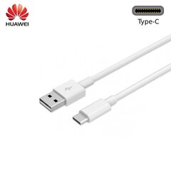 Универсальный Huawei AP51 USB на Type-C 3.1 Qualcom Quick Charge 3.0 и кабель данных 1 м, белый (OEM) цена и информация | Кабели для телефонов | kaup24.ee