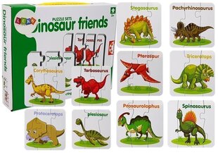 Arendav pusle „Dinosaurused“, inglise keeles, 10 kombinatsiooni цена и информация | Настольные игры, головоломки | kaup24.ee