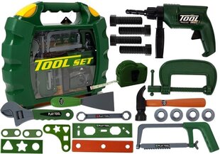 Набор инструментов для мастера с чемоданом, зеленый цена и информация | Игрушки для мальчиков | kaup24.ee