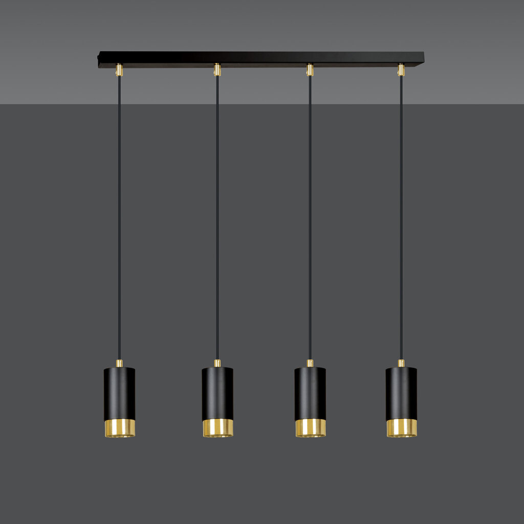 Emibig lamp Fumiko 4 Black Gold цена и информация | Rippvalgustid | kaup24.ee