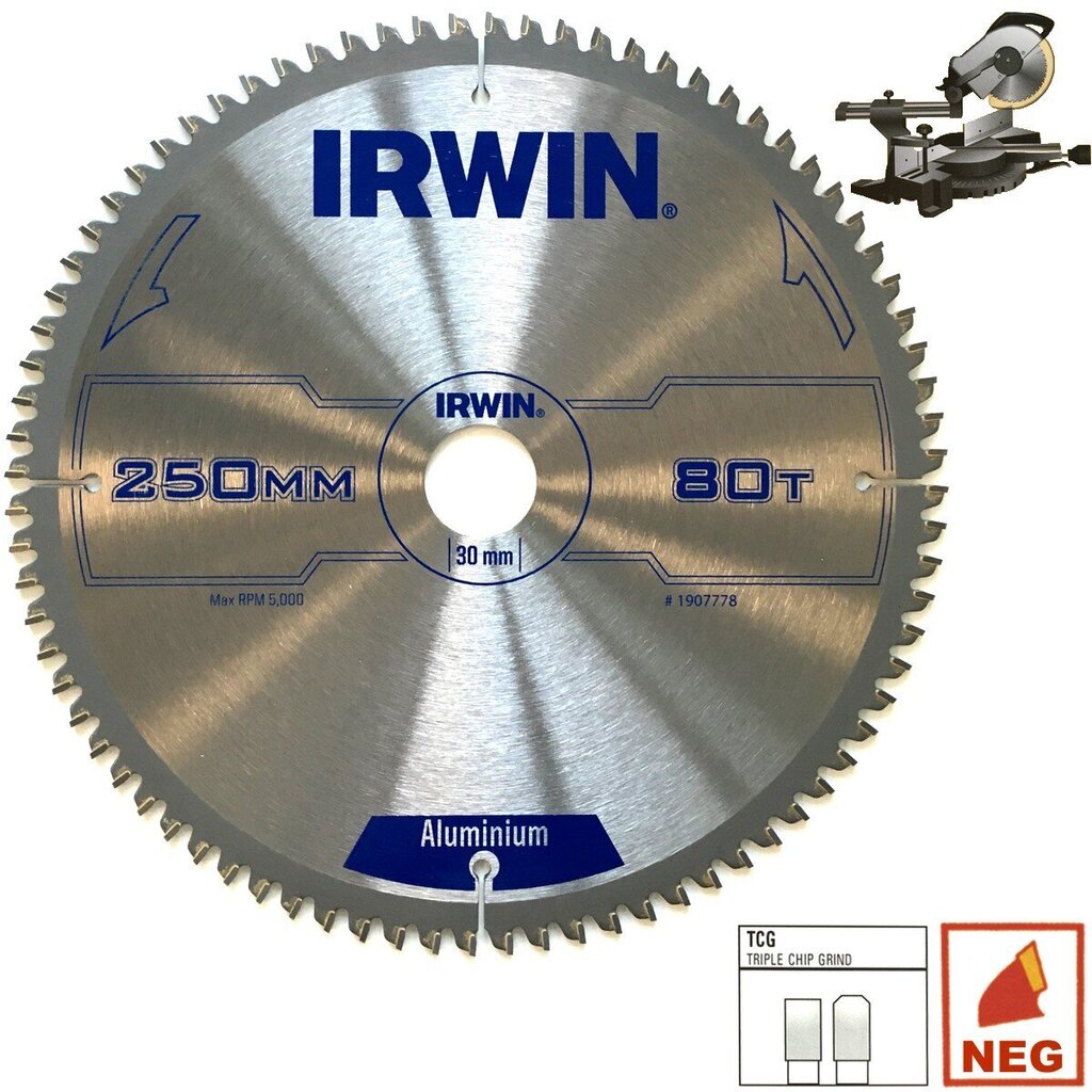 Lõikeketas Irwin 160x20(16)x56T 2,5 mm TCG/N цена и информация | Käsitööriistad | kaup24.ee