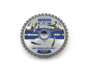 Режущий диск Irwin Weldtec 184x30(20)x40T 2,4 мм ATB цена и информация | Механические инструменты | kaup24.ee