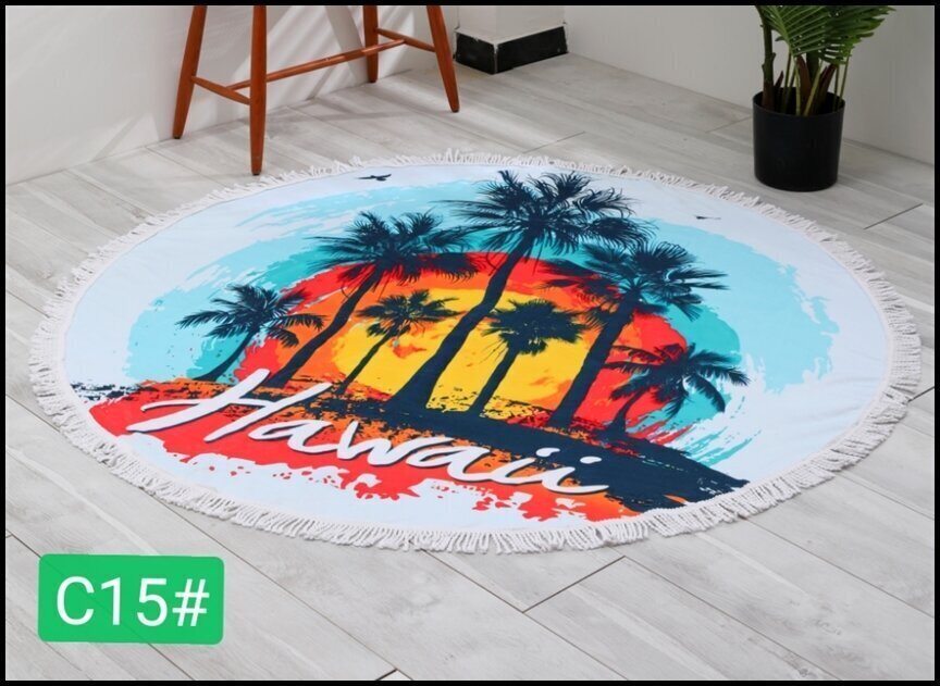 Rannarätik 150x150 cm, Hawaii hind ja info | Rätikud, saunalinad | kaup24.ee