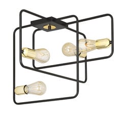 Emibig подвесной светильник Savo 4 Black-Gold цена и информация | Потолочный светильник, 38 x 38 x 24 см | kaup24.ee