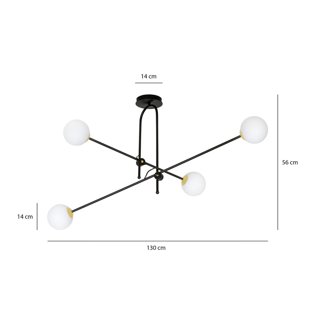 Emibig lamp Diarf 4 White Gold цена и информация | Rippvalgustid | kaup24.ee