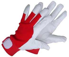 Кожаные перчатки с липучкой-застёжкой цена и информация | Рабочие перчатки | kaup24.ee
