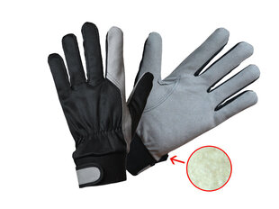 Зимние пошитые рабочие перчатки с застежкой-липучкой цена и информация | Рабочие перчатки | kaup24.ee