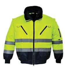 Светоотражающая рабочая куртка Pilot, желтая цена и информация | Рабочая одежда | kaup24.ee