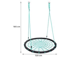 Õue kiik "SkyFlyer", läbimõõduga 120 cm, roheline hind ja info | Kiiged | kaup24.ee