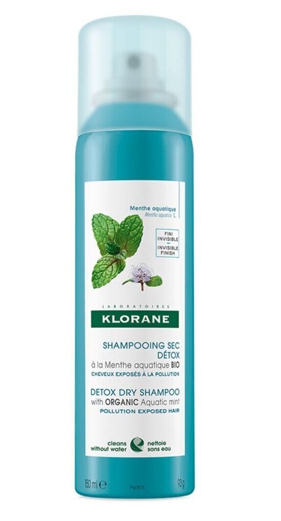 Kuivšampoon rasustele juustele Klorane, 150 ml цена и информация | Šampoonid | kaup24.ee