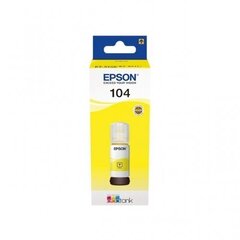 EPSON 104 EcoTank Yellow ink bottle (WE) цена и информация | Картриджи для струйных принтеров | kaup24.ee