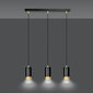 Emibig lamp Fumiko 3 Black Gold hind ja info | Rippvalgustid | kaup24.ee