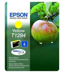 Картридж с чернилами Epson T1294 7 мл, жёлтый цена и информация | Картриджи для струйных принтеров | kaup24.ee