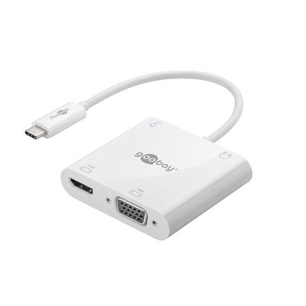 Goobay USB-C multiport adapter HDMI + VG hind ja info | USB jagajad, adapterid | kaup24.ee