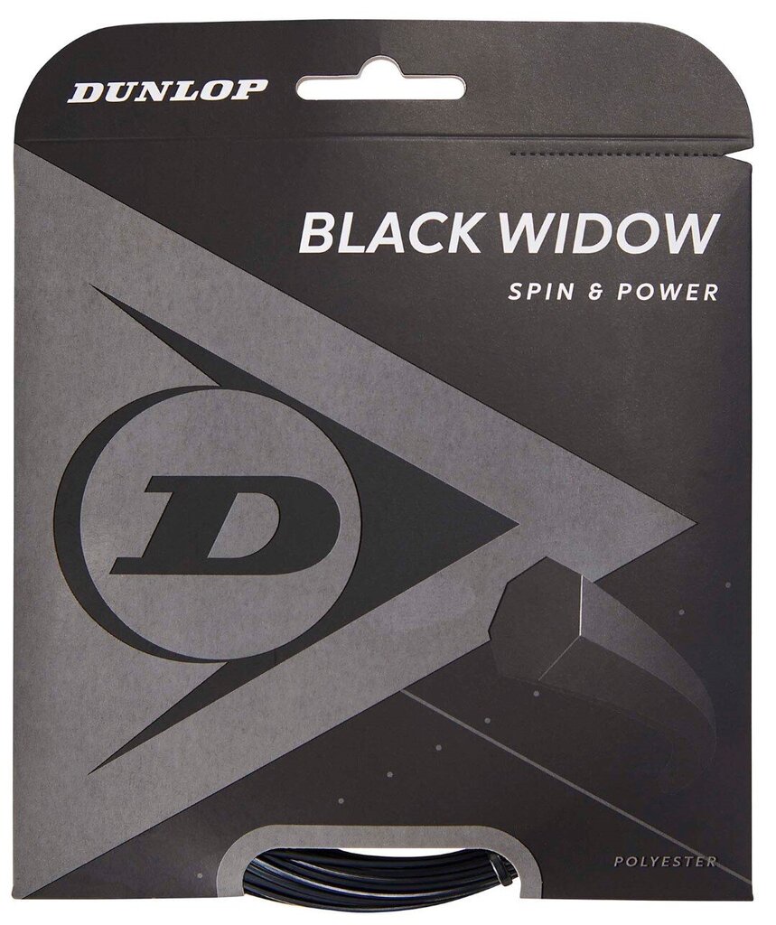 Tennise paelad Dunlop Black Widow 16G/12m/1,26mm hind ja info | Välitennise tooted | kaup24.ee