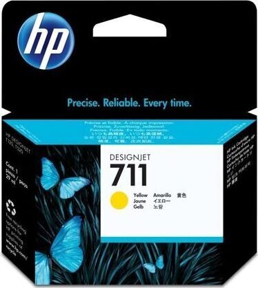 HP 711 ink yellow 29 ml DJ T120 520 цена и информация | Tindiprinteri kassetid | kaup24.ee