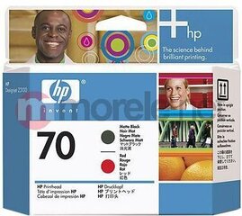 HP 70 printhead matte black+red hind ja info | Tindiprinteri kassetid | kaup24.ee