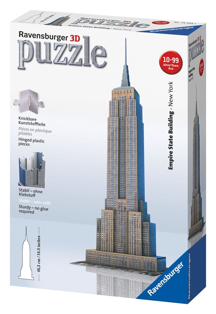 Ravensburger 3D puzzle 216 tk Empire State Building hind ja info | Pusled | kaup24.ee