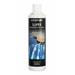 Шампунь с воском SUPER SHAMPOO & WAX 500мл, BL, MOTIP цена и информация | Автохимия | kaup24.ee