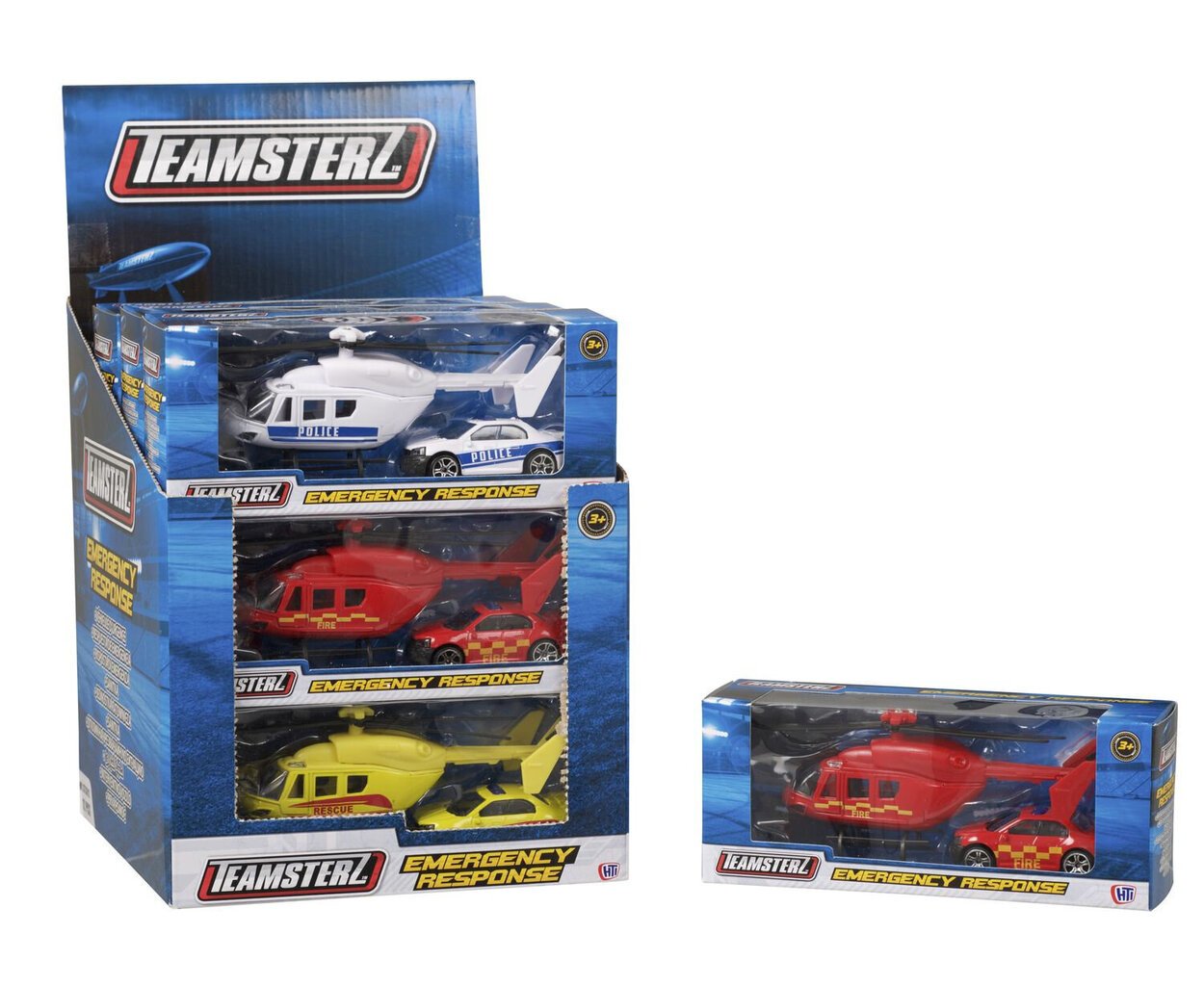 HTI TEAMSTERZ 3 Päästehelikopter hind ja info | Poiste mänguasjad | kaup24.ee