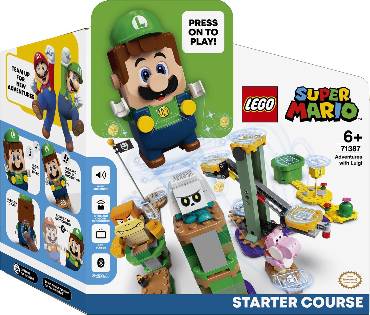 71387 LEGO® Super Mario Seiklused Luigi stardipaketiga цена и информация | Klotsid ja konstruktorid | kaup24.ee