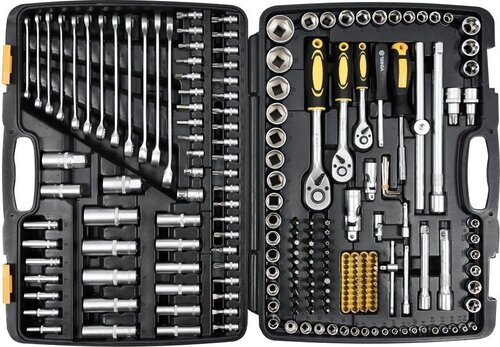Набор головок и ключей Vorel, 216 шт. цена и информация | Механические инструменты | kaup24.ee