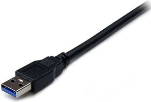 STARTECH 1m Black USB 3 Extension Cable hind ja info | USB jagajad, adapterid | kaup24.ee