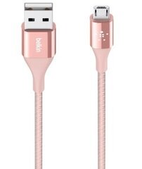 BELKIN MIXIT DURATEK USB-A TO MICRO-USBCABLE, ROSE GOLD, 1,2M hind ja info | Mobiiltelefonide kaablid | kaup24.ee