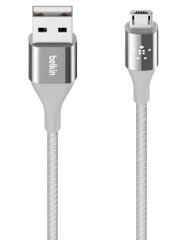 BELKIN MIXIT DURATEK USB-A TO MICRO-USB CABLE, SILVER, 1,2M hind ja info | Mobiiltelefonide kaablid | kaup24.ee