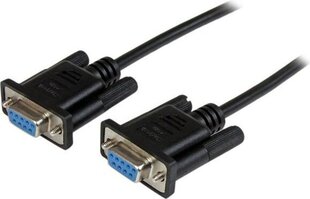 STARTECH 2m Black DB9 Null Modem Cable цена и информация | Кабели и провода | kaup24.ee