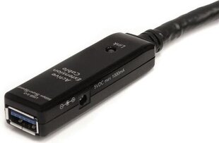 StarTech USB3AAEXT10M, USB-A, 10 м цена и информация | Адаптер Aten Video Splitter 2 port 450MHz | kaup24.ee