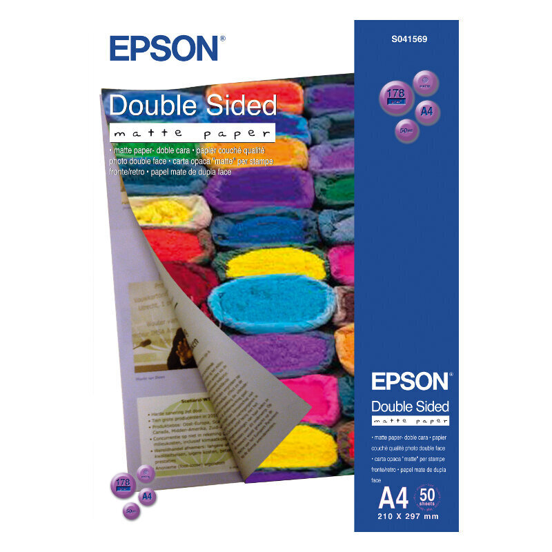 Epson Double Matte A4 hind ja info | Lisatarvikud fotoaparaatidele | kaup24.ee