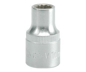 12-гранная головка, 10 mm, 1/2', CrV цена и информация | Механические инструменты | kaup24.ee