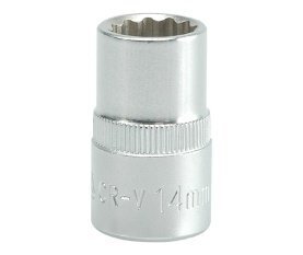 12-гранная головка, 14 mm, 1/2', CrV цена и информация | Механические инструменты | kaup24.ee