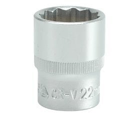 12-гранная головка, 22 mm, 1/2', CrV цена и информация | Механические инструменты | kaup24.ee