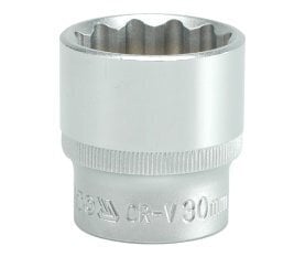 12-гранная головка, 30 mm, 1/2', CrV цена и информация | Механические инструменты | kaup24.ee