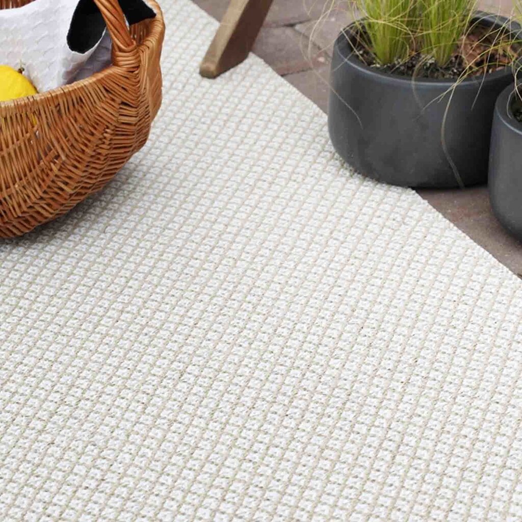 Narma kahepoolne plasticWeave™ plastikvaip Diby, kreem, 70 x 100 cm цена и информация | Vaibad | kaup24.ee