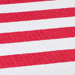 Двусторонний plasticWeave™ пластиковый ковер Narma Birkas, красный/белый - разные размеры цена и информация | Ковры | kaup24.ee