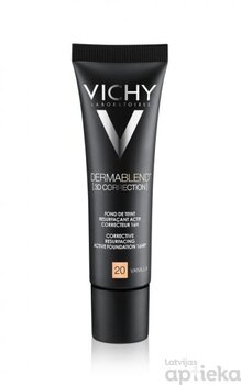 Vichy Dermablend 3D Correction jumestuskreem 30 ml, 20 Vanilla hind ja info | Jumestuskreemid, puudrid | kaup24.ee