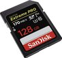 SDXC UHS-I Klass 10 128GB mälukaart SanDisk Exrteme PRO hind ja info | Fotoaparaatide mälukaardid | kaup24.ee