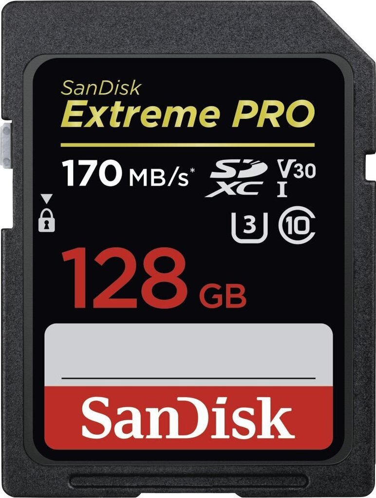 SDXC UHS-I Klass 10 128GB mälukaart SanDisk Exrteme PRO hind ja info | Fotoaparaatide mälukaardid | kaup24.ee