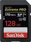 SDXC UHS-I Klass 10 128GB mälukaart SanDisk Exrteme PRO hind ja info | Fotoaparaatide mälukaardid | kaup24.ee