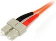 Optiline võrgukaabel STARTECH 2m Fiber Patch Cable LC - SC цена и информация | Kaablid ja juhtmed | kaup24.ee