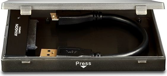 Axagon ADSA-1S6 HDD/SSD ümbris Must hind ja info | Komponentide tarvikud | kaup24.ee