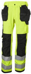 Яркие рабочие штаны с висящими карманами, Alna CL2, желтый/черный, C48, Helly Hansen WorkWear цена и информация | Рабочая одежда | kaup24.ee