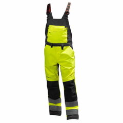 Kõrgnähtavad tööpüksid Alna CL2 traksidega, kollane/must C48, Helly Hansen WorkWear hind ja info | Tööriided | kaup24.ee